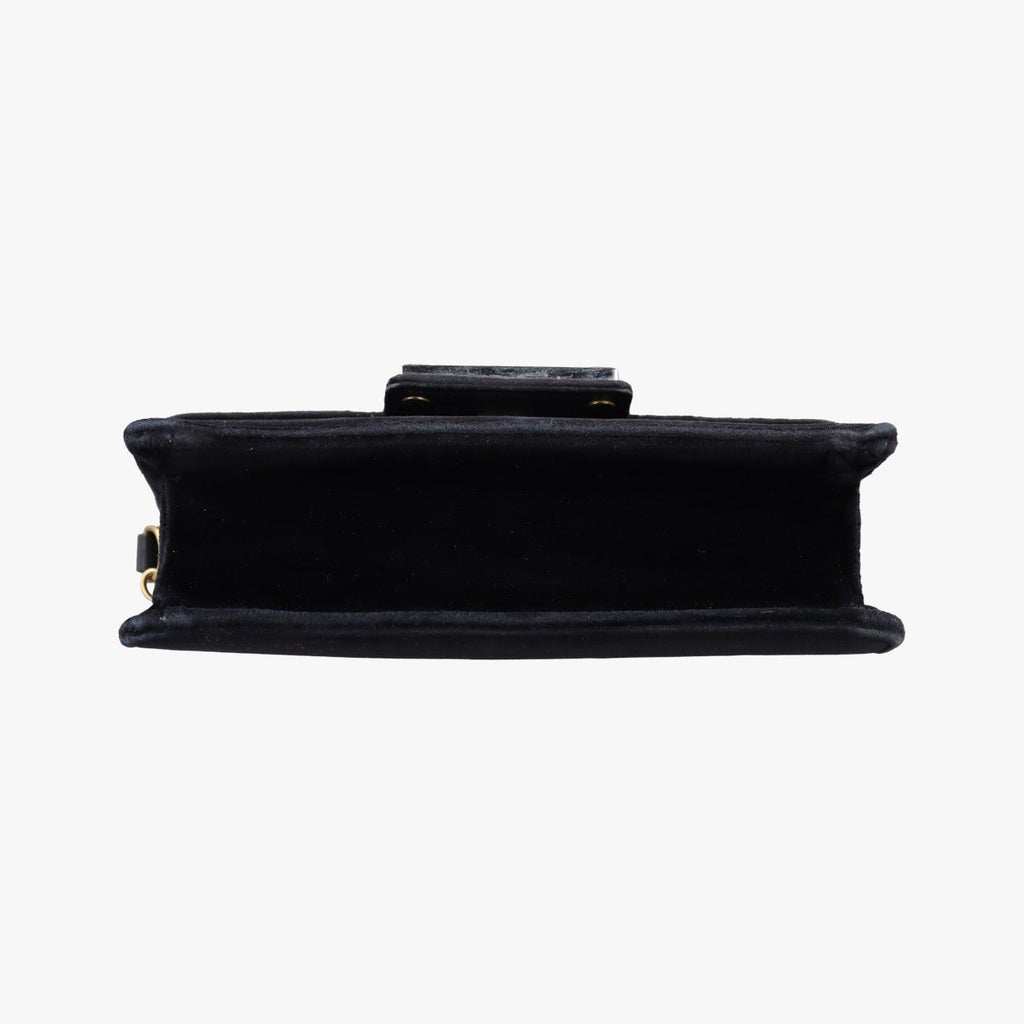 Gucci Square Black Velour Messenger — view 3