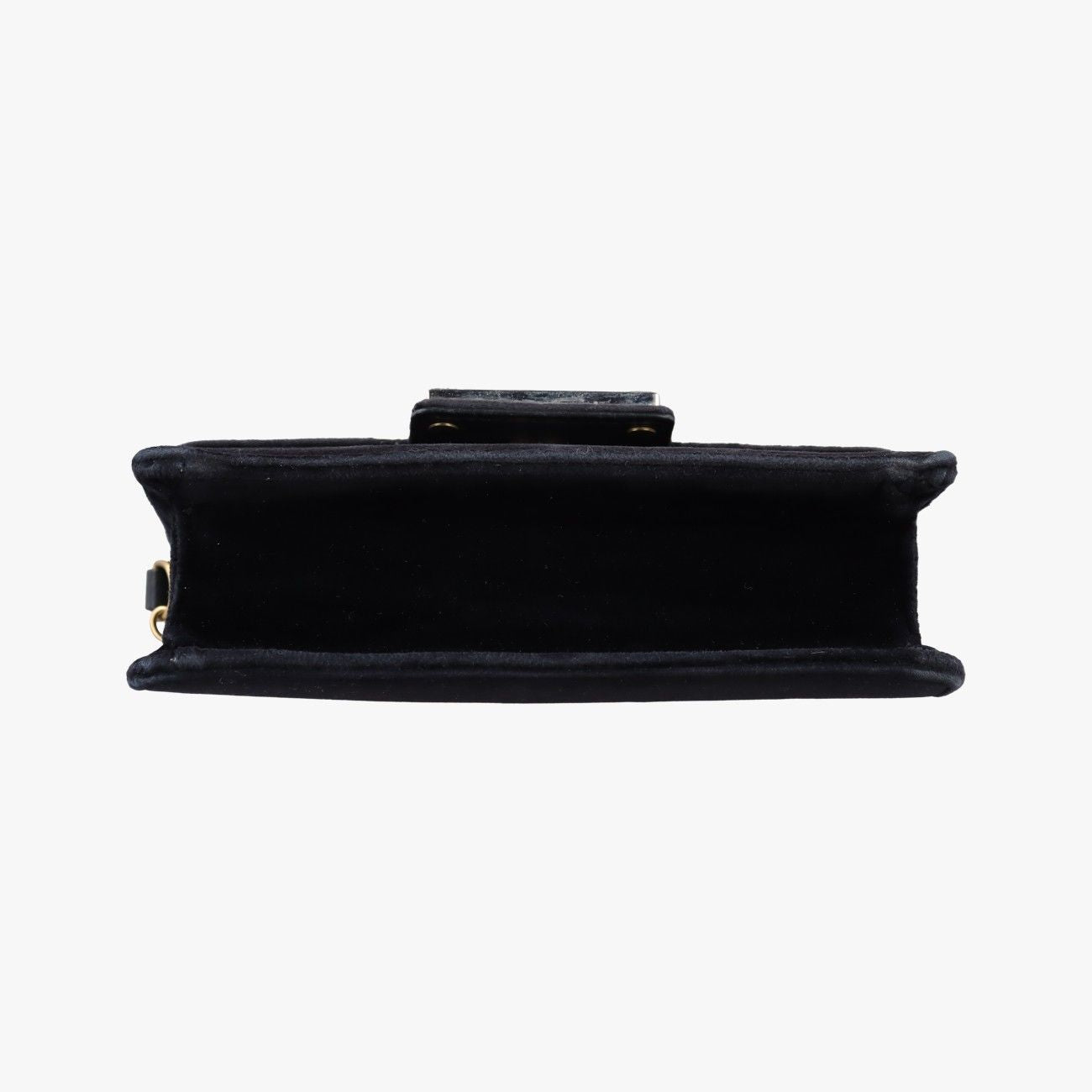 Gucci Square Black Velour Messenger — view 3