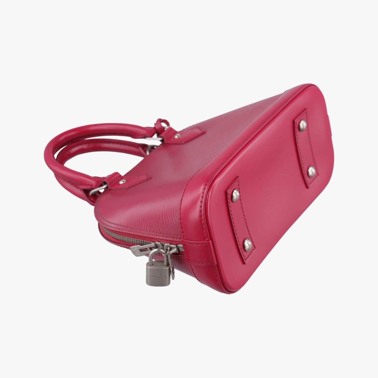 Louis Vuitton Alma BB Fuchsia Epi Handbag — view 5