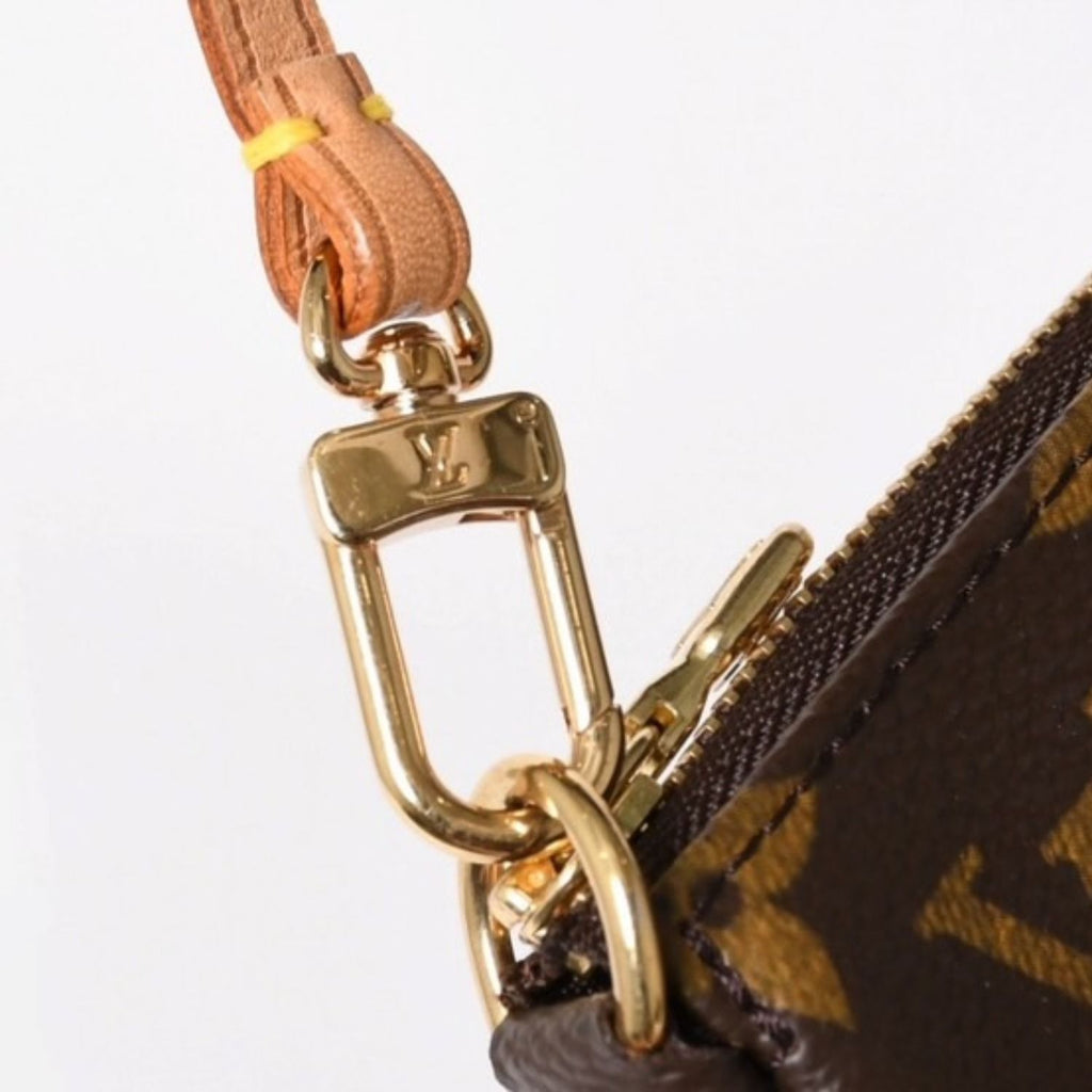 Louis Vuitton Pochette Accessoires Pouch Monogram Brown Leather — view 4
