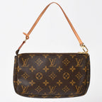 Louis Vuitton Pochette Accessoires Pouch Monogram Brown Leather — view 2