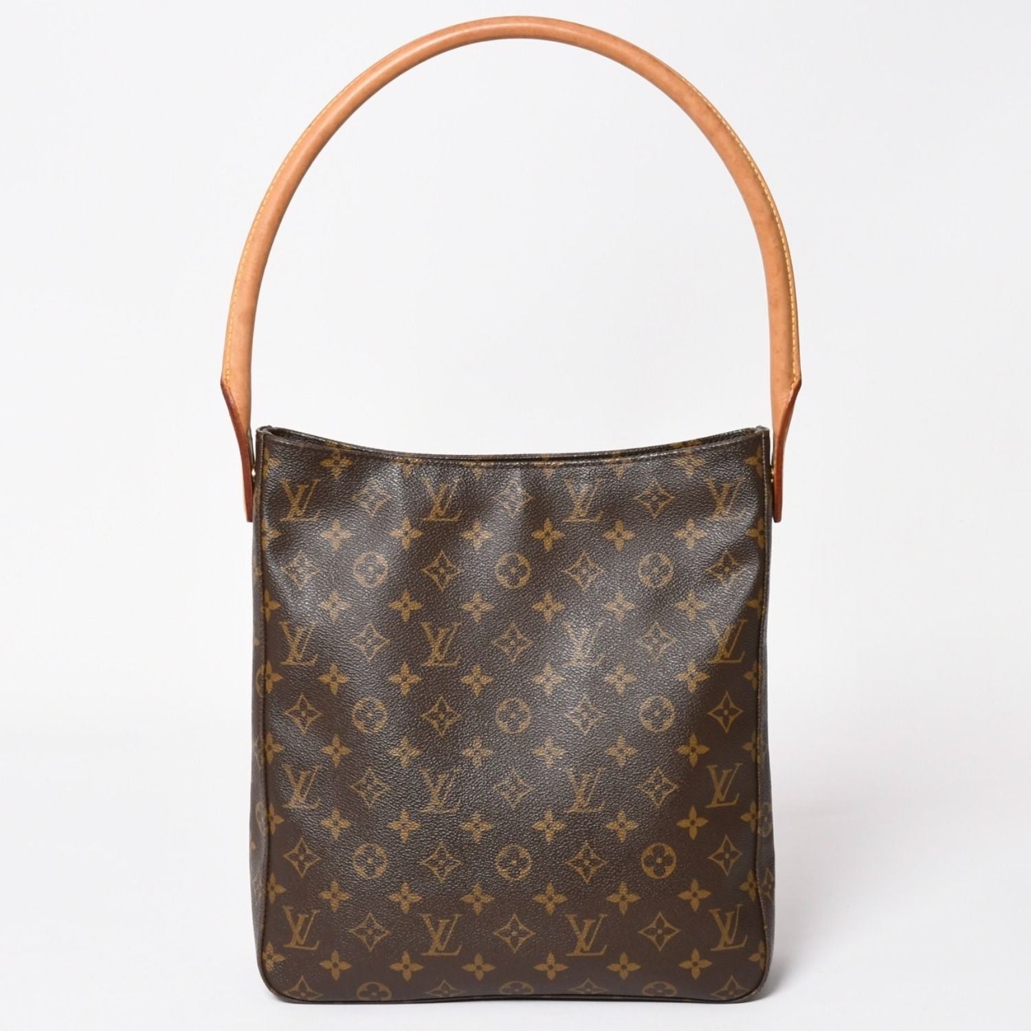 Louis Vuitton Looping GM Handbag Monogram Brown Gold — view 2