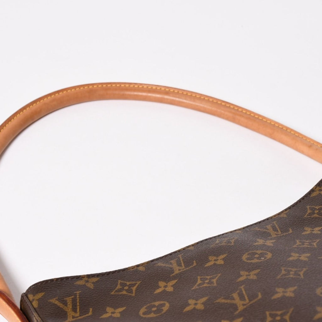 Louis Vuitton Looping GM Handbag Monogram Brown Gold — view 7