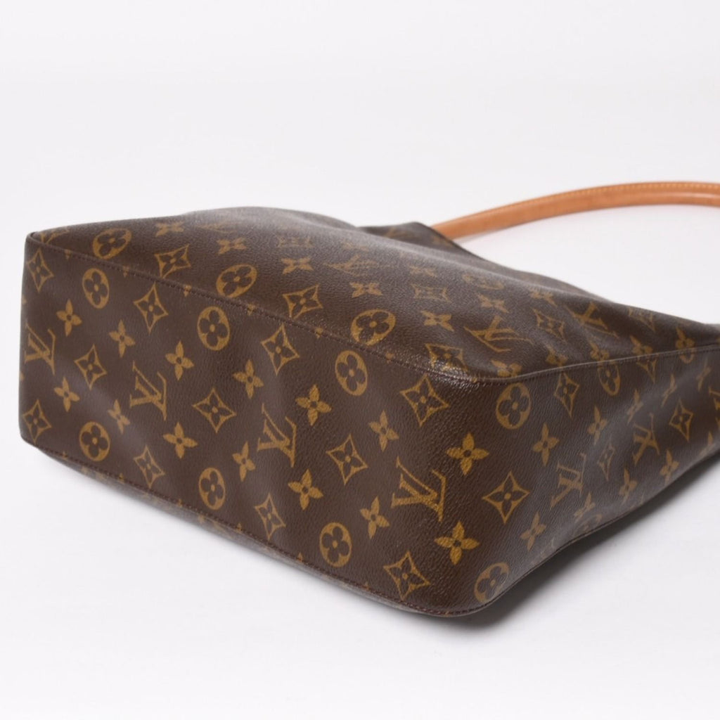 Louis Vuitton Looping GM Handbag Monogram Brown Gold — view 8