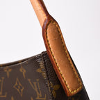 Louis Vuitton Looping GM Handbag Monogram Brown Gold — view 5