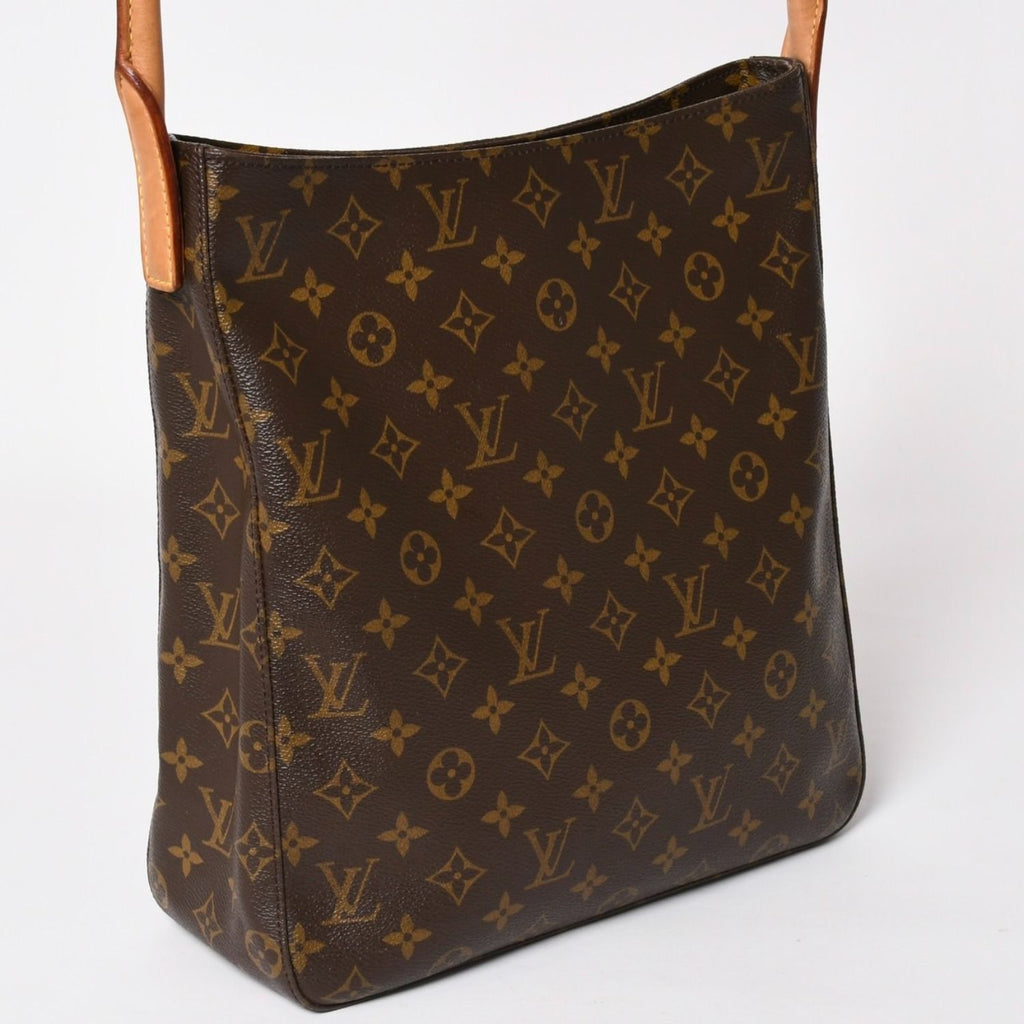 Louis Vuitton Looping GM Handbag Monogram Brown Gold — view 3