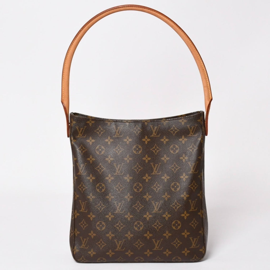Louis Vuitton Looping GM Handbag Monogram Brown Gold