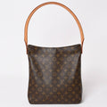 Louis Vuitton Looping GM Handbag Monogram Brown Gold