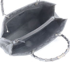 Gucci Bambu GG Nylon 002 Handbag Tote Black — view 7