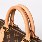 Louis Vuitton Speedy 25 Handbag Monogram Leather Brown Gold — view 4