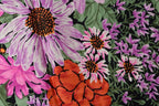 Dior Scarf Vintage CD Logo Flower Pattern Black — view 4