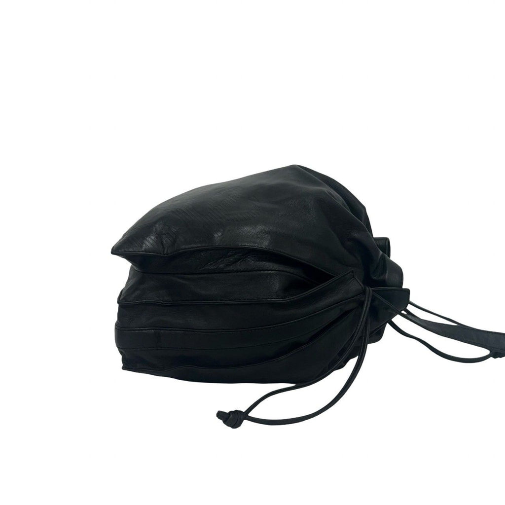 Loewe Vintage Anagram Logo Nappa Leather Drawstring Shoulder Bag Pochette — view 6