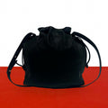 Loewe Vintage Anagram Logo Nappa Leather Drawstring Shoulder Bag Pochette