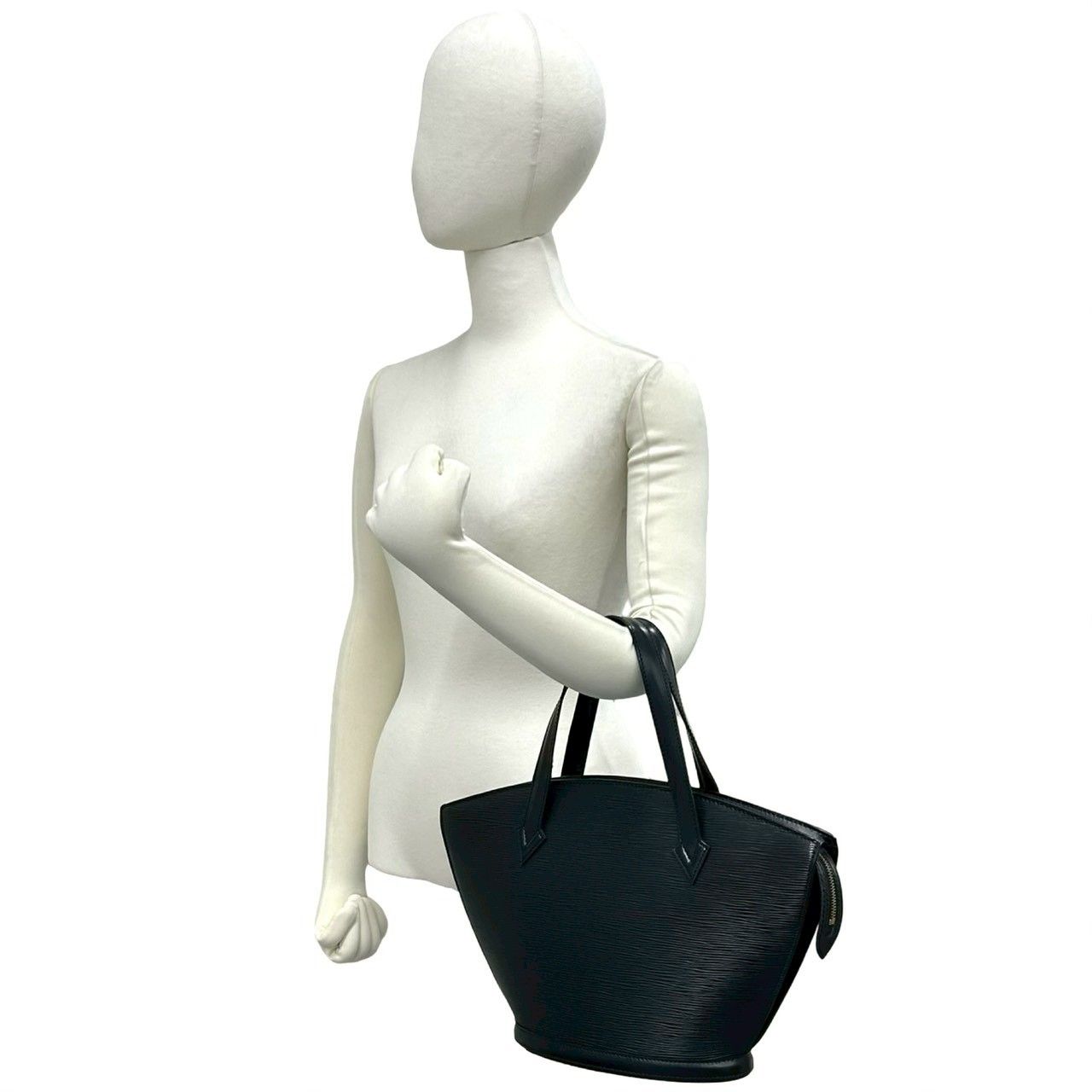 Louis Vuitton Vintage Saint Jacques Epi Leather Tote Black Noir — view 2