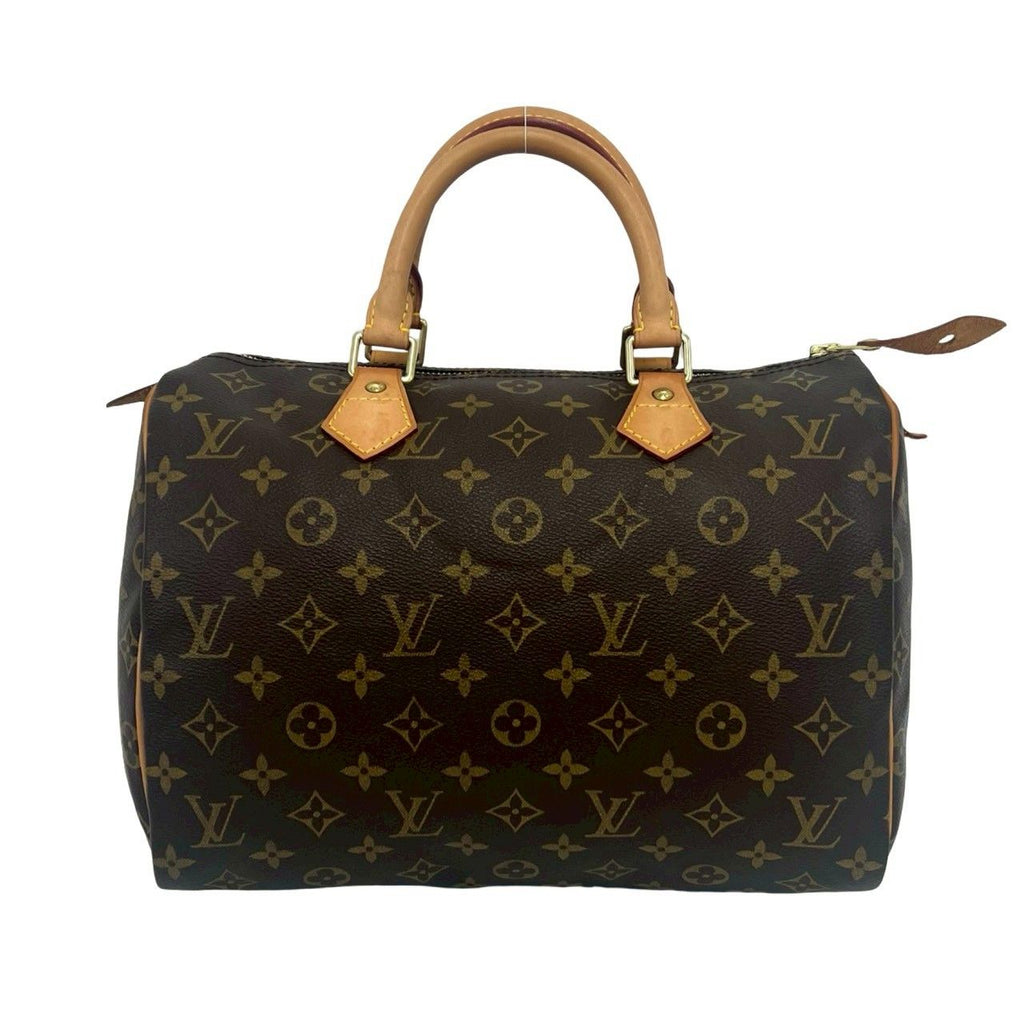 Louis Vuitton Speedy 30 Monogram Pattern Leather Mini Boston Bag Brown — view 3