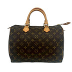 Louis Vuitton Speedy 30 Monogram Pattern Leather Mini Boston Bag Brown — view 3