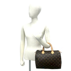 Louis Vuitton Speedy 30 Monogram Pattern Leather Mini Boston Bag Brown — view 2
