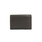 Saint Laurent Box Origami Tiny Wallet YSL Logo Leather Trifold Gray — view 2