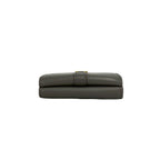 Saint Laurent Box Origami Tiny Wallet YSL Logo Leather Trifold Gray — view 3