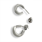 Chanel Hoop Logo Earrings — view 2