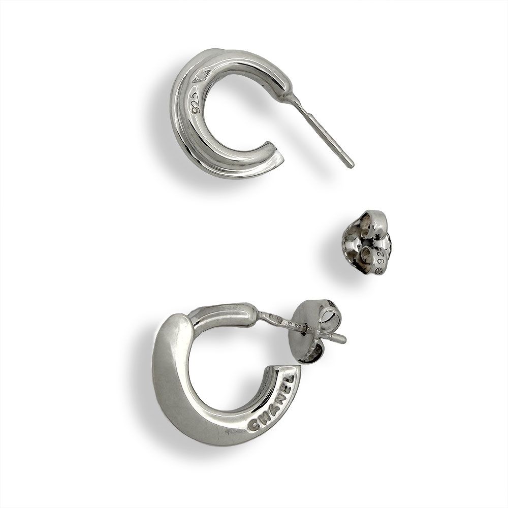 Chanel Hoop Logo Earrings — view 2