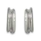 Chanel Hoop Logo Earrings