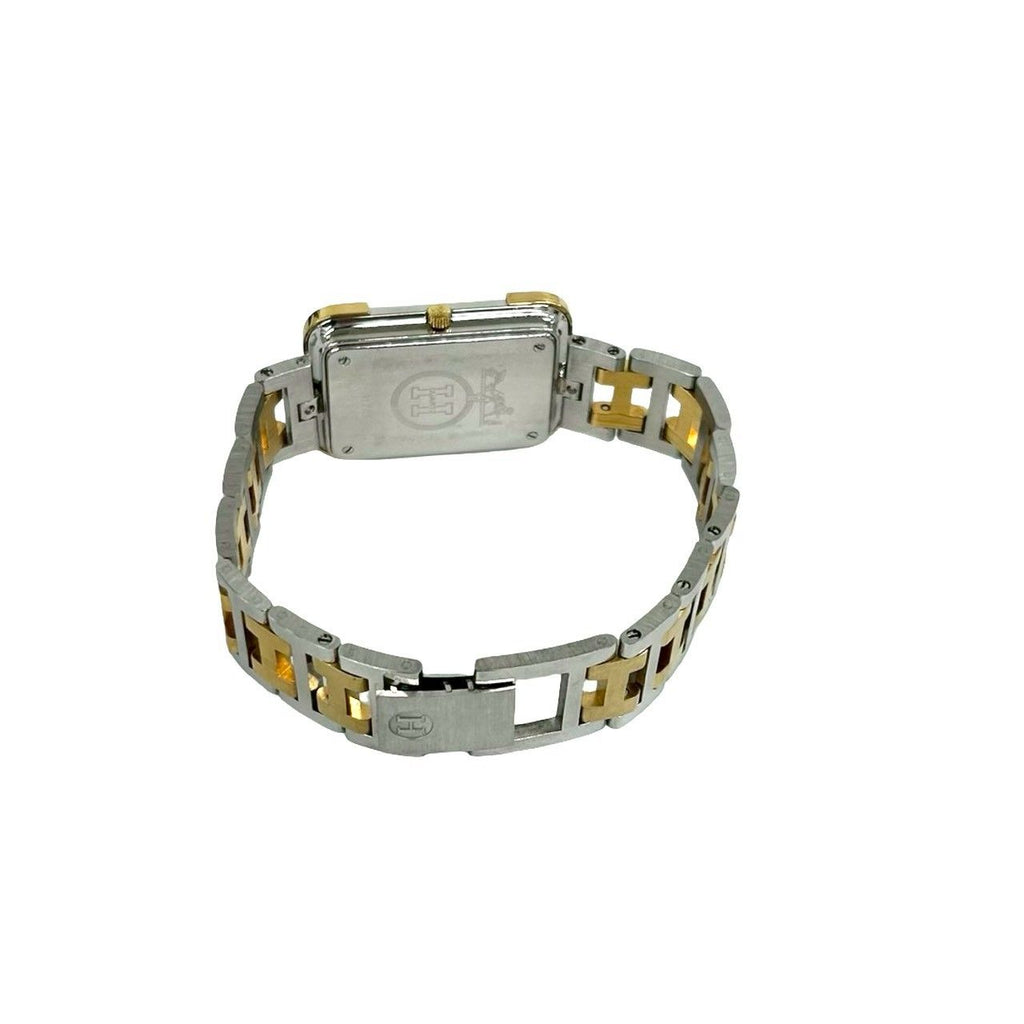 Hermes Vintage Croajour Logo Stainless Steel Watch Wrist Gold Silver — view 9
