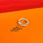 Hermes Enchainee Ring 925 Sterling Silver