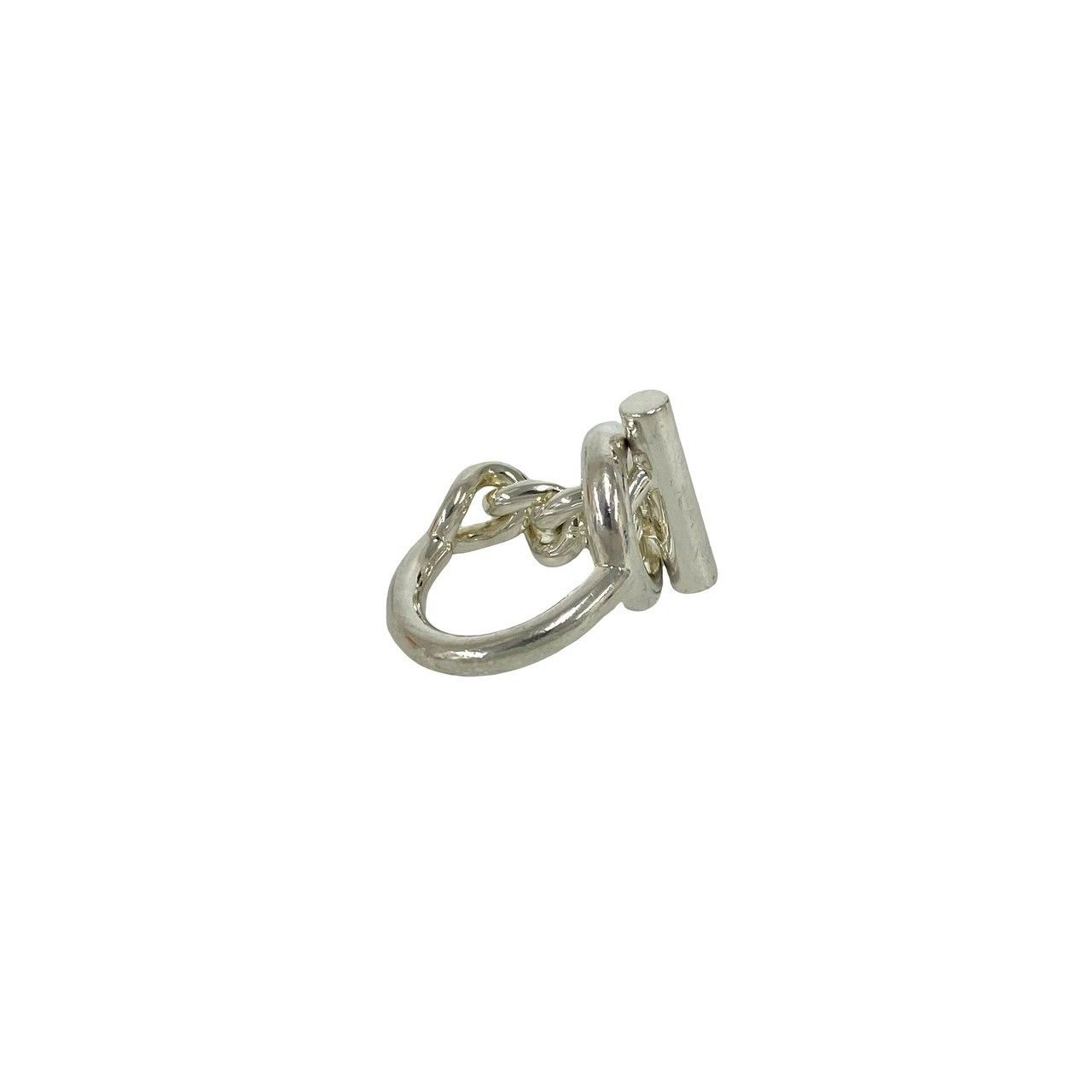 Hermes Croisette Ring 925 Sterling Silver — view 5
