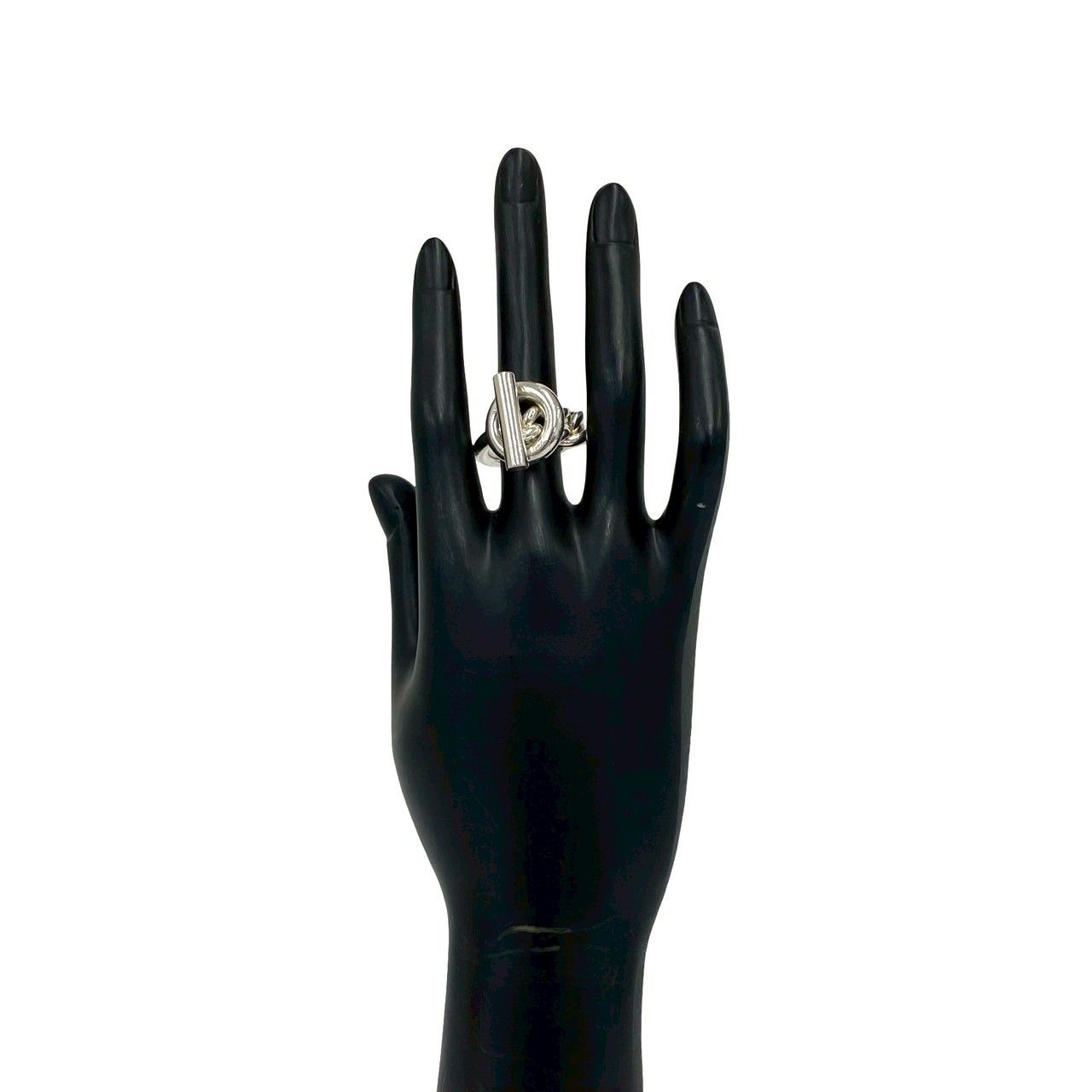 Hermes Croisette Ring 925 Sterling Silver — view 2