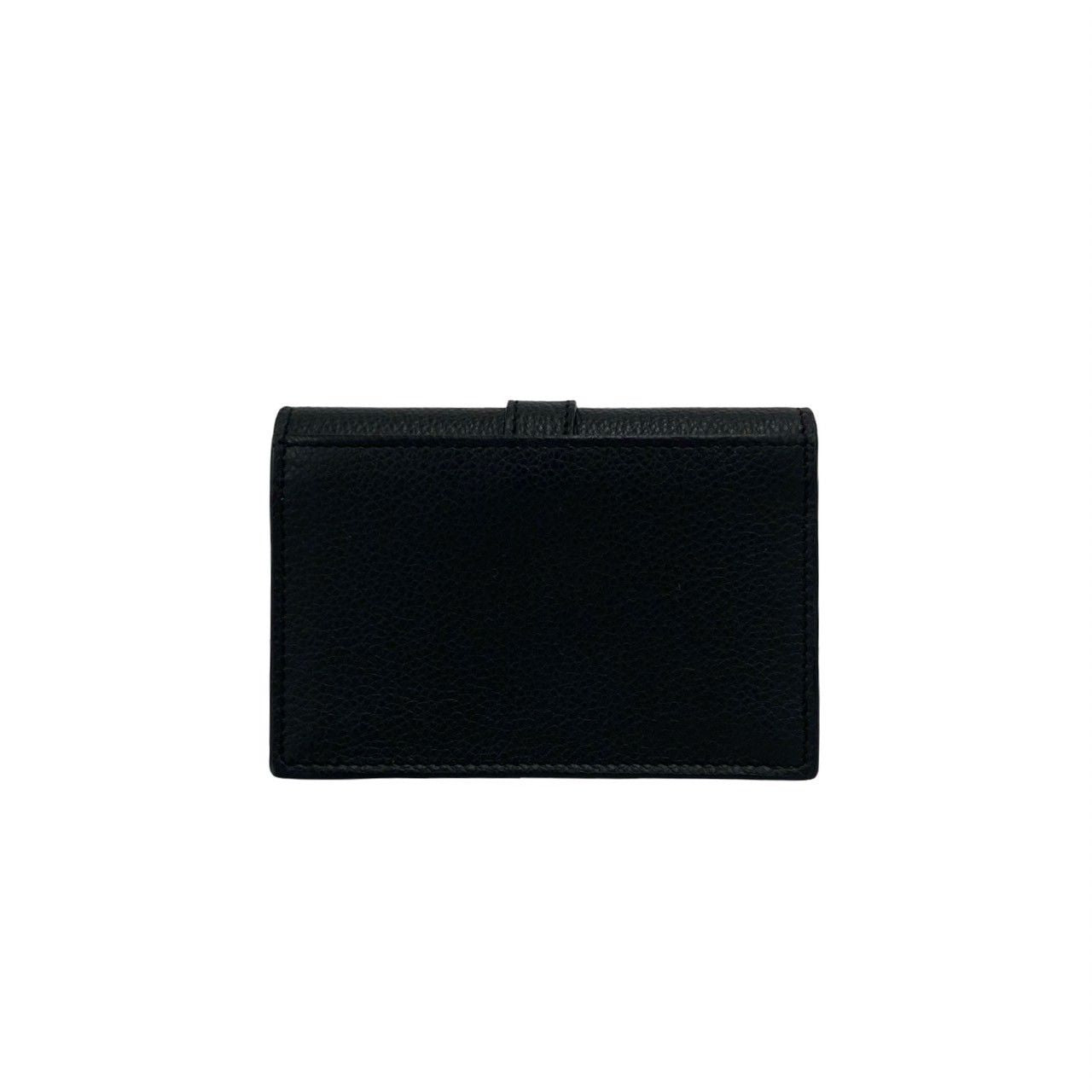 Saint Laurent YSL Cassandra Logo Leather Card Case Business Holder Black — view 2