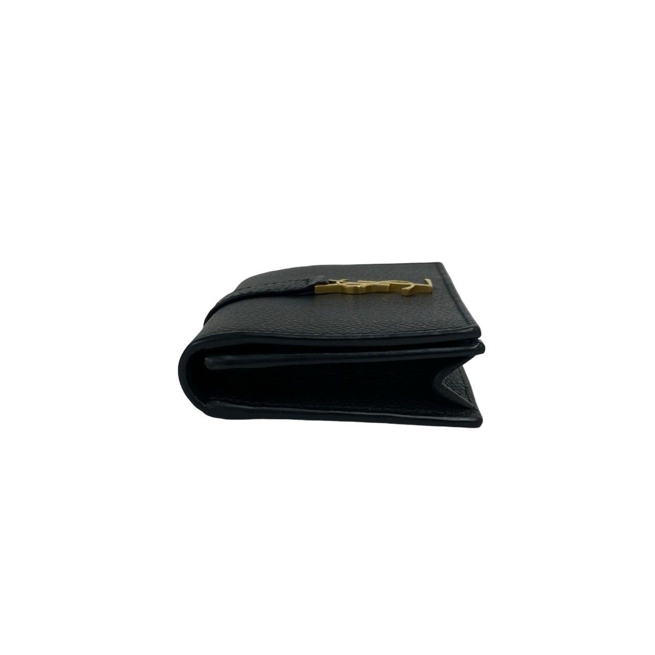 Saint Laurent YSL Cassandra Logo Leather Card Case Business Holder Black — view 4