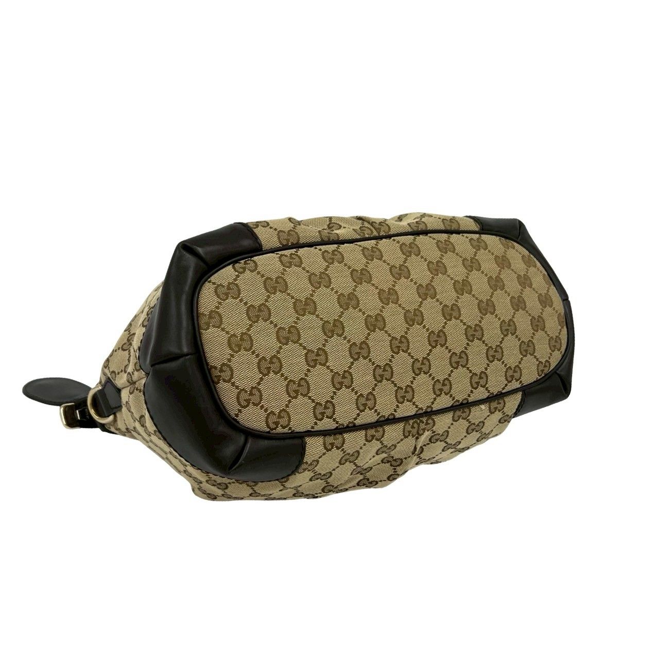 Gucci Ski GG Canvas Leather 2-Way Mini Tote Shoulder Bag Brown — view 7