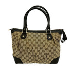 Gucci Ski GG Canvas Leather 2-Way Mini Tote Shoulder Bag Brown — view 3