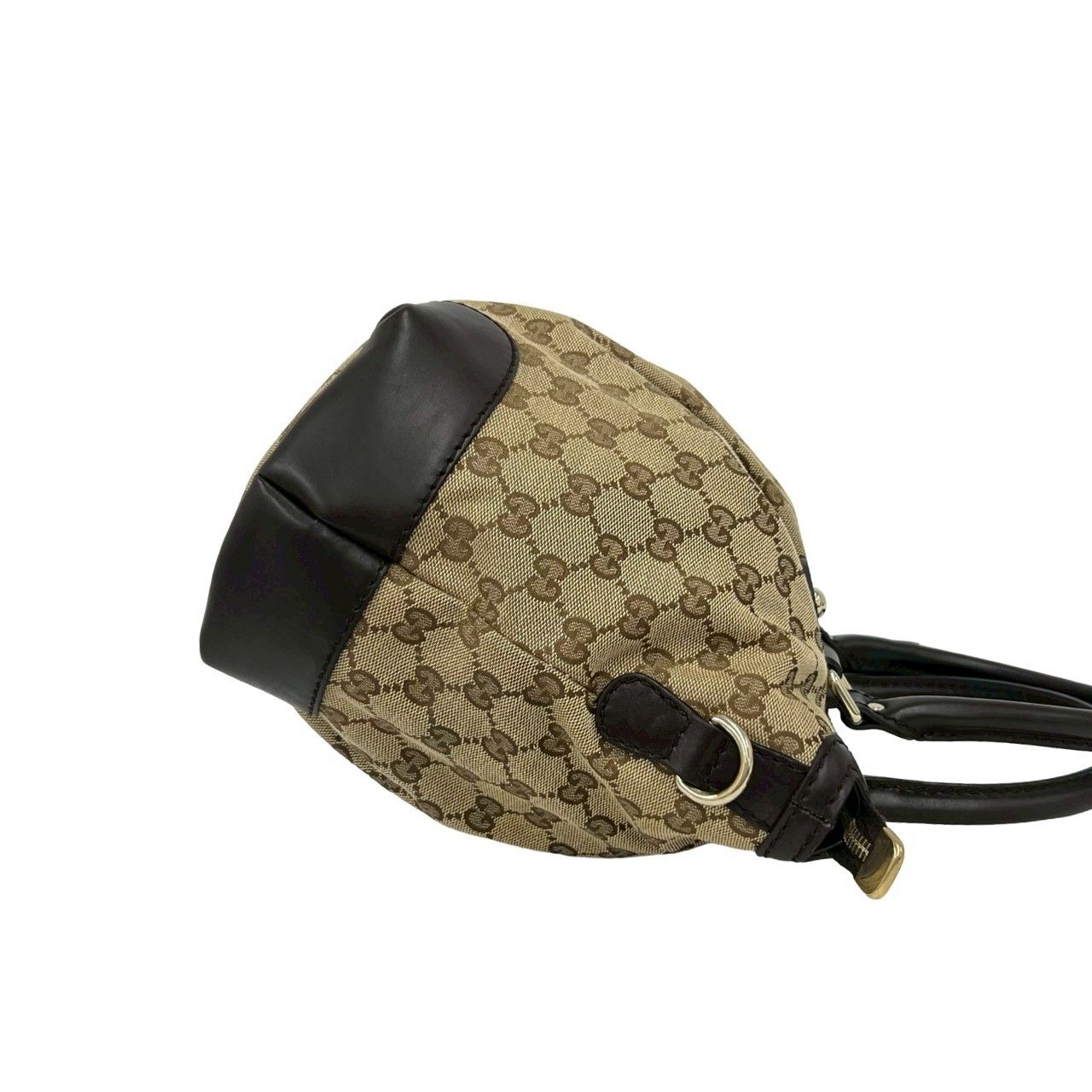 Gucci Ski GG Canvas Leather 2-Way Mini Tote Shoulder Bag Brown — view 6