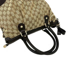 Gucci Ski GG Canvas Leather 2-Way Mini Tote Shoulder Bag Brown — view 4