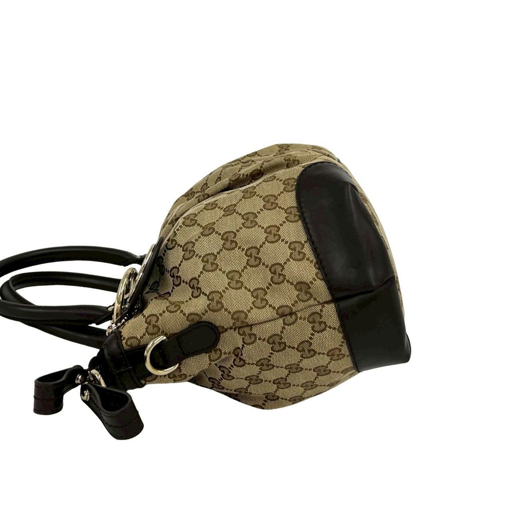 Gucci Ski GG Canvas Leather 2-Way Mini Tote Shoulder Bag Brown — view 5