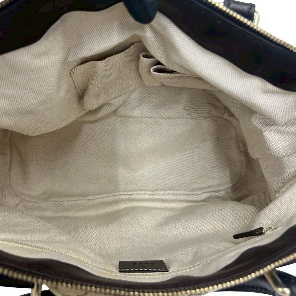 Gucci Ski GG Canvas Leather 2-Way Mini Tote Shoulder Bag Brown — view 9