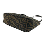 Fendi Vintage Zucca FF Pattern Canvas Leather Shoulder Bag Brown — view 8