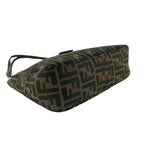 Fendi Vintage Zucca FF Pattern Canvas Leather Shoulder Bag Brown — view 7