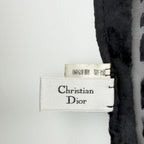 Dior Trotter Oblique Large Scarf Silk Black Vintage — view 6