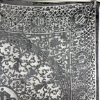 Dior Trotter Oblique Large Scarf Silk Black Vintage — view 3