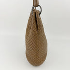 Bottega Veneta Intrecciato Hobo Shoulder Bag Leather Camel Brown Vintage — view 4