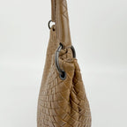 Bottega Veneta Intrecciato Hobo Shoulder Bag Leather Camel Brown Vintage — view 7