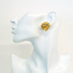 Chanel Earrings Vintage CC Logo Gold Plated — view 5