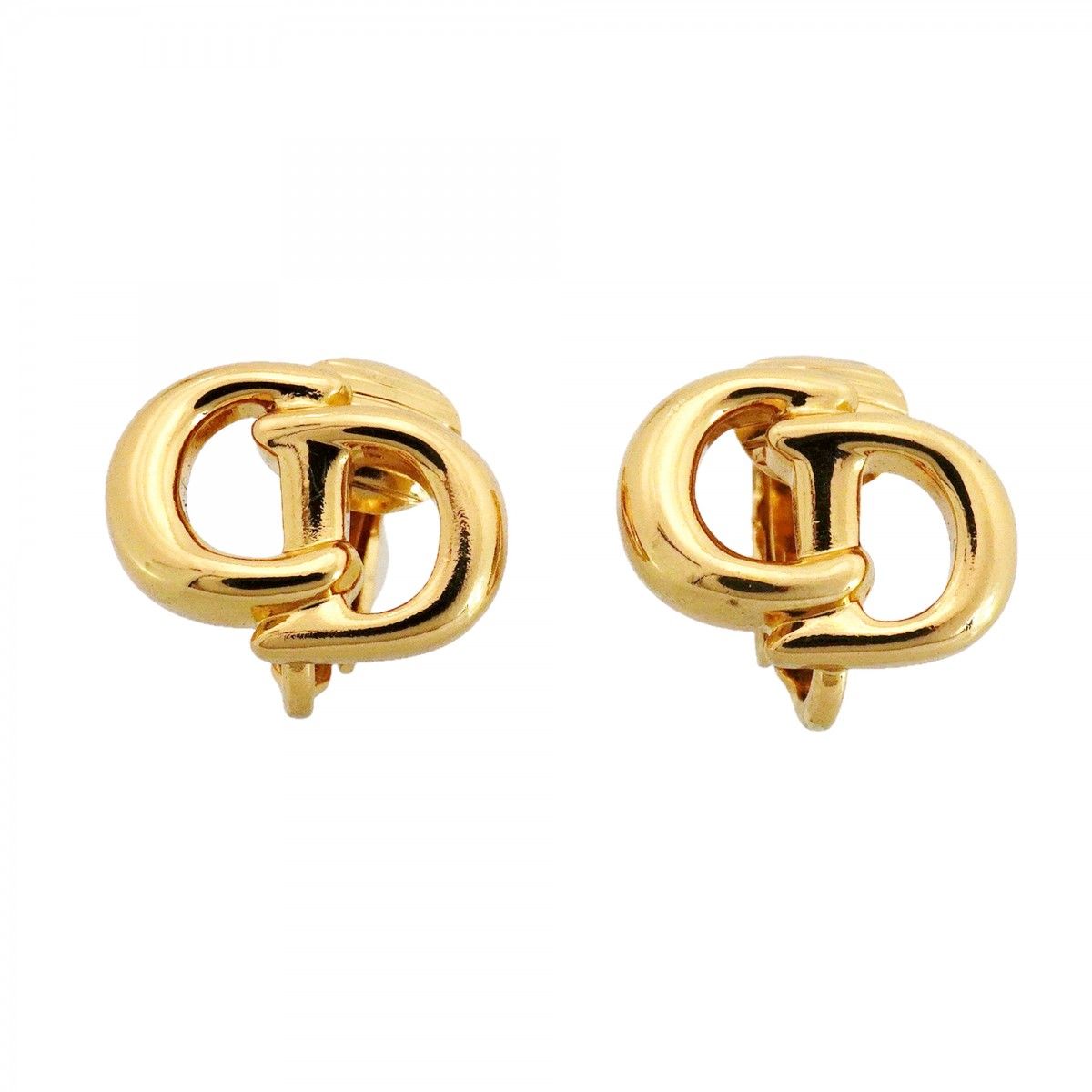 Dior Earrings CD Logo Gold Plated