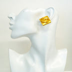 Chanel Earrings Vintage CC Logo Diamond — view 5