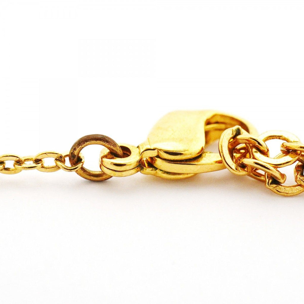Dior Necklace Logo Gold Plated Rhinestone — view 6