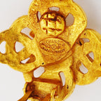 Chanel Earrings Vintage CC Logo Gold Plated — view 4