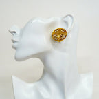 Chanel Earrings Vintage Logo Gold Plated — view 5